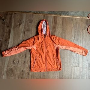 Columbia orange wind breaker